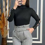 بادی آستین مروارید یقه 5 سانت