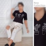 کراپ زنانه کاکتوس