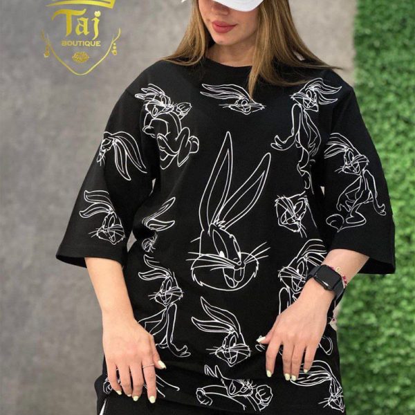 تی شرت لانگ خرگوش