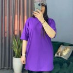 تی شرت لانگ لش ساده