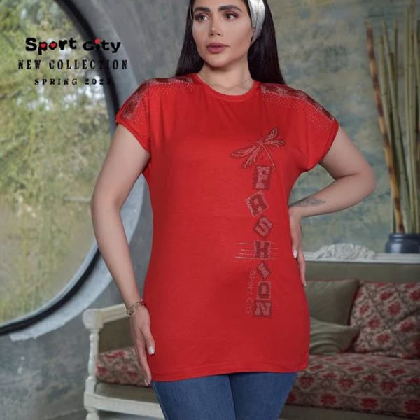 تی شرت نگین کاری سنجابک