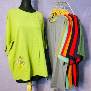 تی شرت گلدوزی دکمه نما