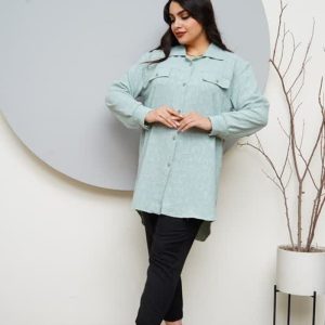 شومیز مانتویی جلو دکمه