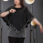 شومیز پولکی مخمل هفتی