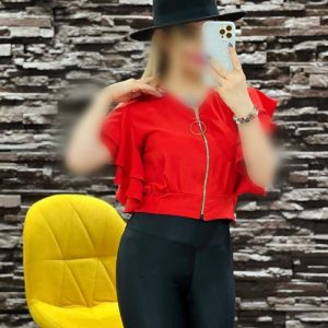 شومیز کراپ تمام زیپ