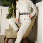 ست کراپ شلوار پایین کش لاو