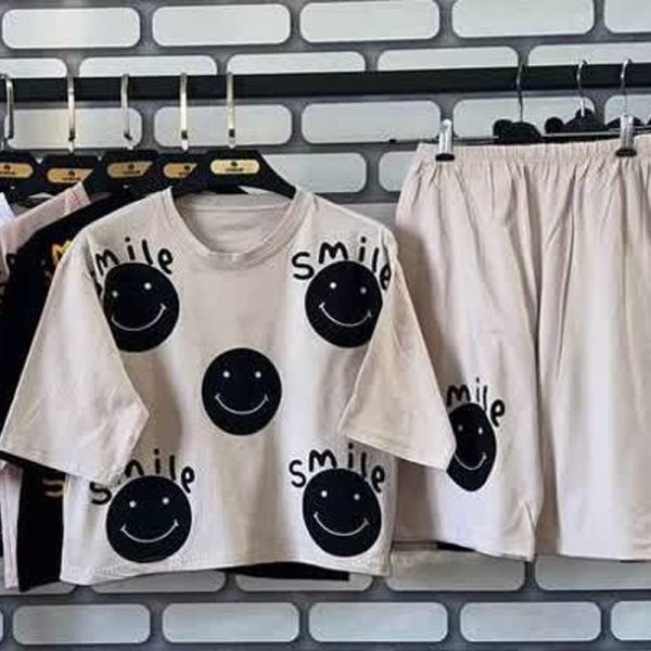ست کراپ و شورتک Smile