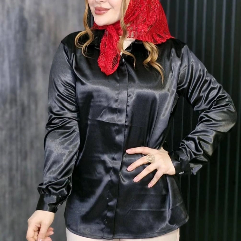 شومیز جلو دکمه یقه مردانه (پک 3 عددی)