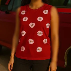 تاپ کتی چاپ بابونه (پک 6 عددی)