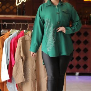 شومیز برگ نگین دار