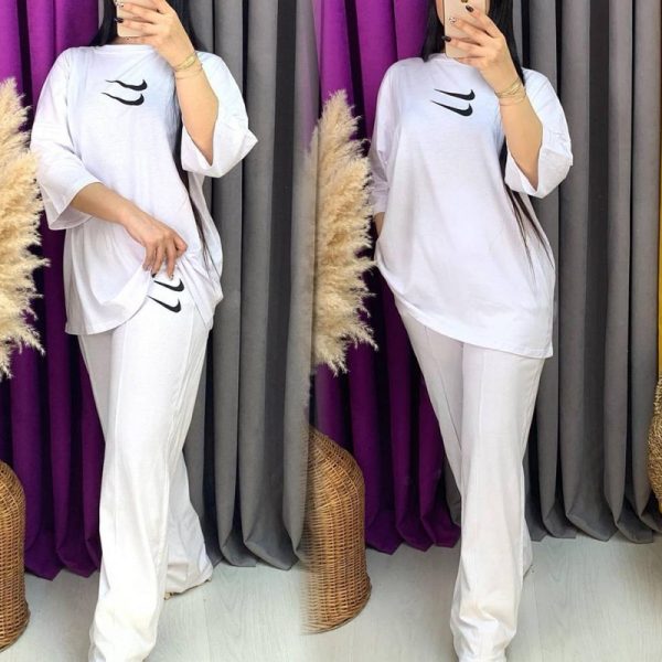 ست تیشرت شلوار بگ دبل نایک