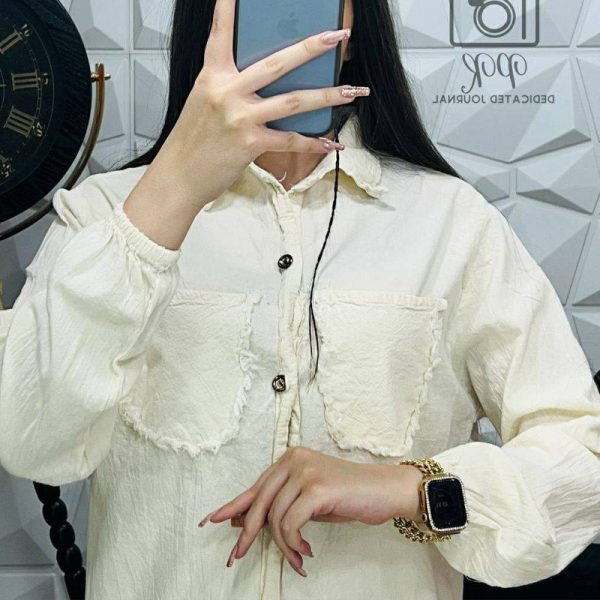 مانتو دو جیب ریش