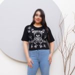 کراپ طرح MOSCHINO نگینی