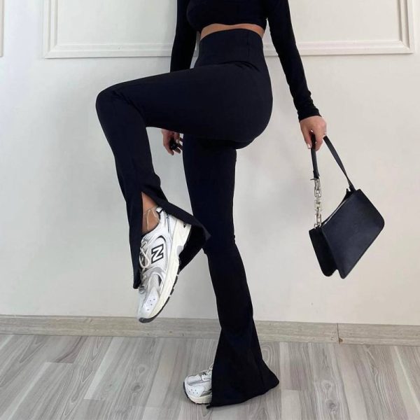 شلوار مازراتی دمپا گشاد بغل چاک