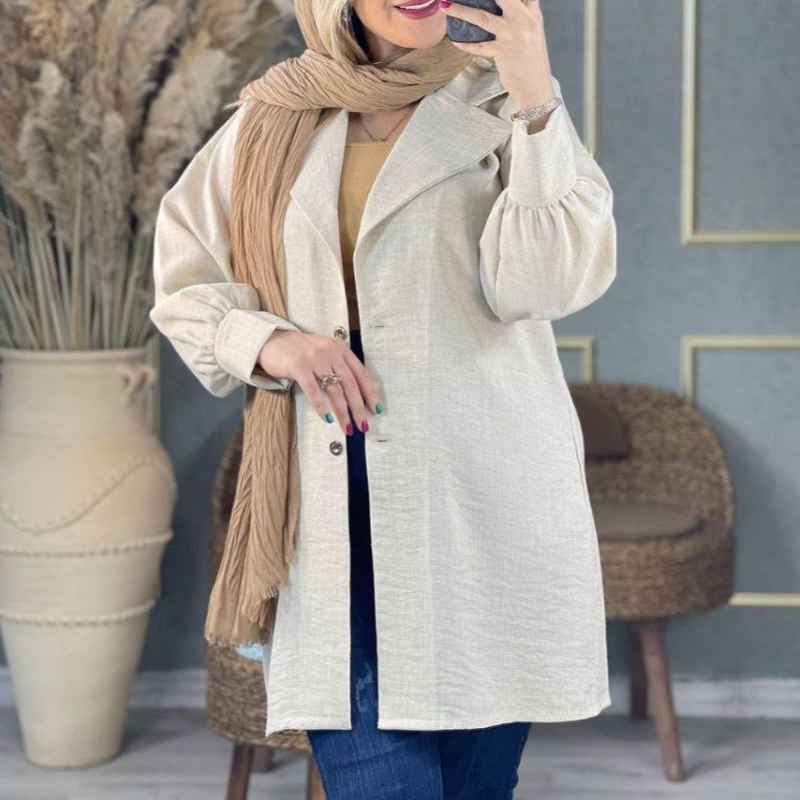مانتو شانتون 2 دكمه (پک 6 عددی)