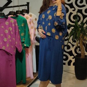 سارافون و شومیز خفاشی پولک دوزی