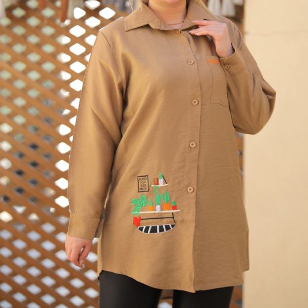 شومیز گلدوزی گلدون