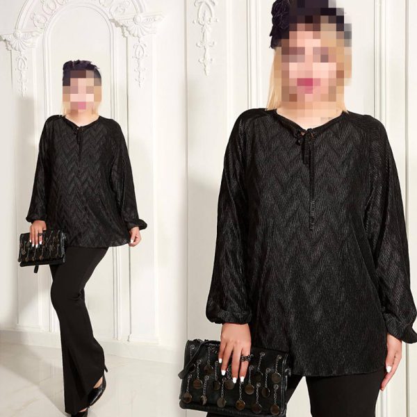 شومیز ساتن طرح دار