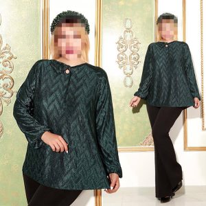 شومیز ساتن طرح دار