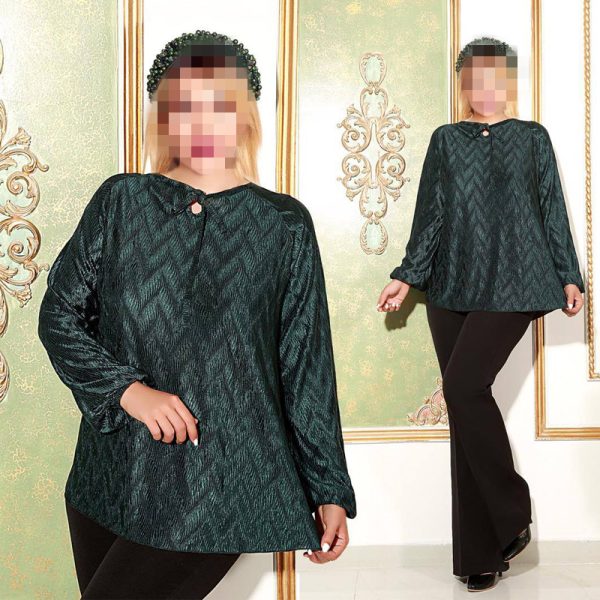 شومیز ساتن طرح دار