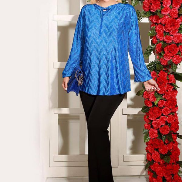 شومیز ساتن طرح دار