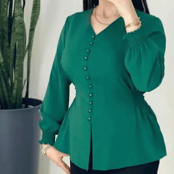 شومیز جلو دکمه آس الیزه