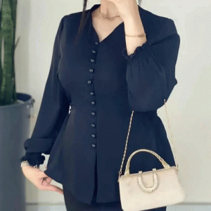 شومیز جلو دکمه آس الیزه