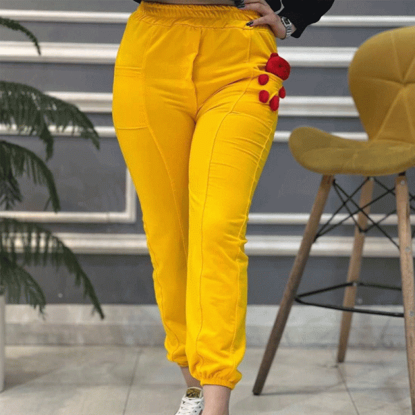 شلوار جیب عروسکی خرسی