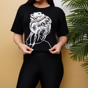 کراپ نگین کاری گیسو مروارید