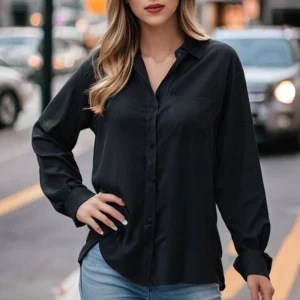 شومیز مانتویی یقه مردانه (پک 3 عددی)