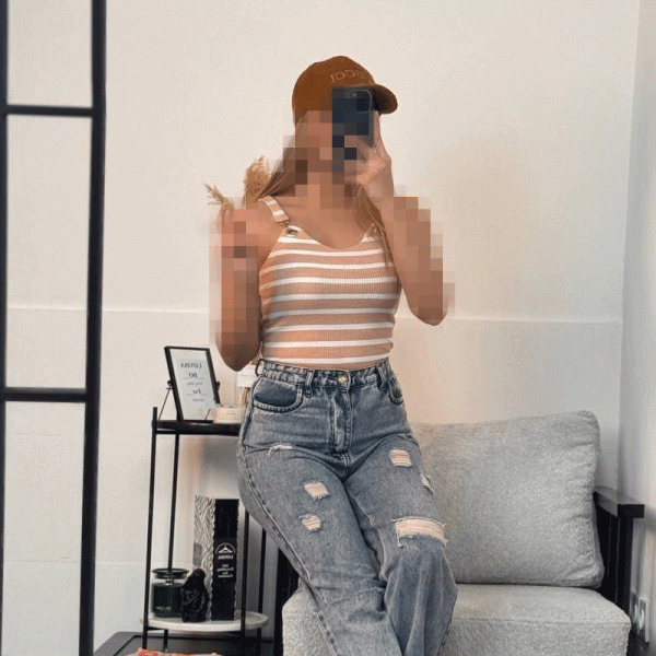 کراپ حلقه ای مدبر دار راه راه