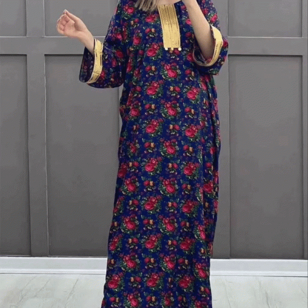 پیراهن ساحلی طلاکوب