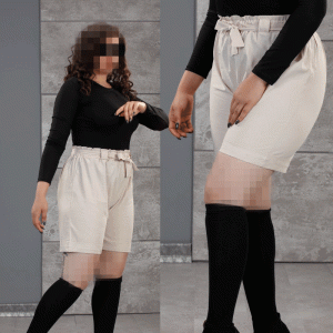 شلوارک مجلسی کمرهویجی