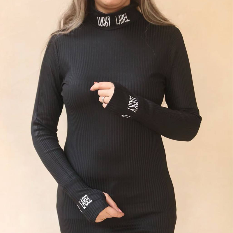 تونیک فینگر دار یقه اسکی (پک 4 عددی)