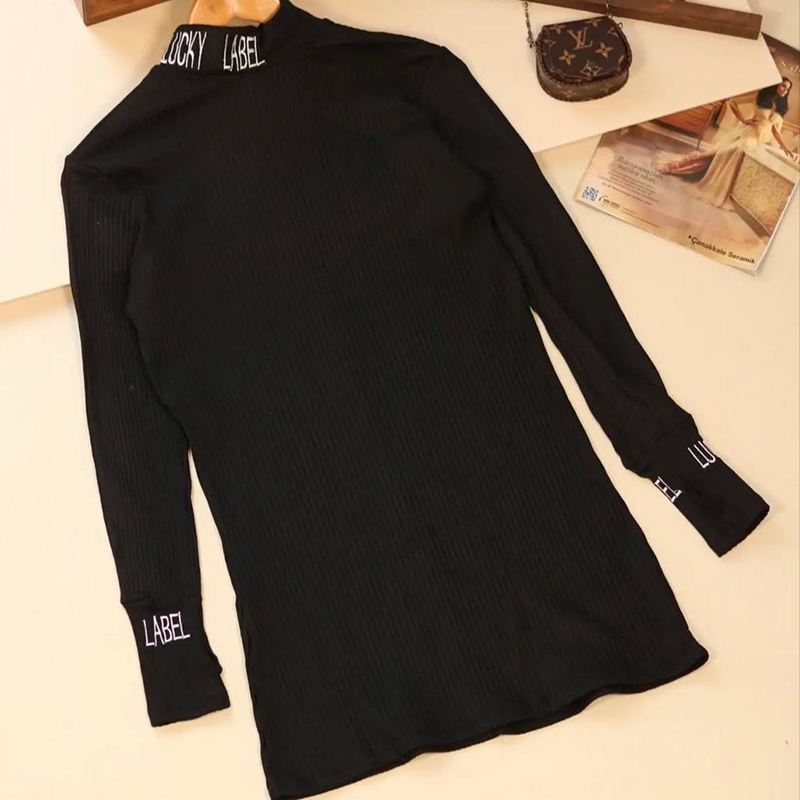 تونیک فینگر دار یقه اسکی (پک 4 عددی)