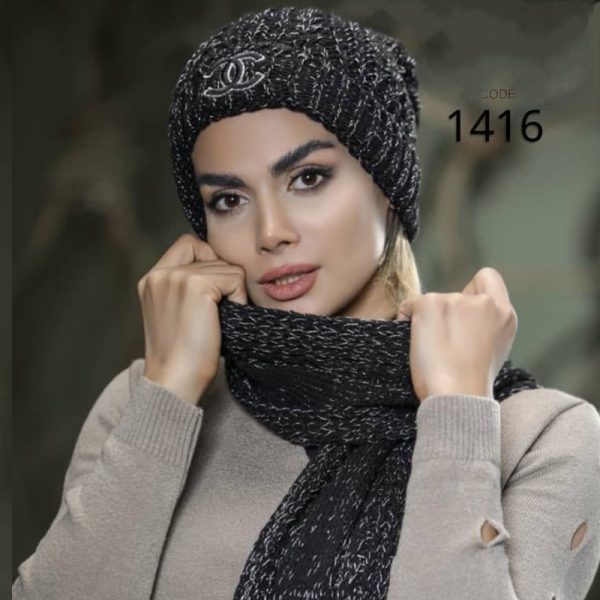 ست شال و کلاه زنانه (پک 5 عددی)