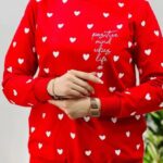 بلوز آستین بلند قلبی (پک 7 عدی)