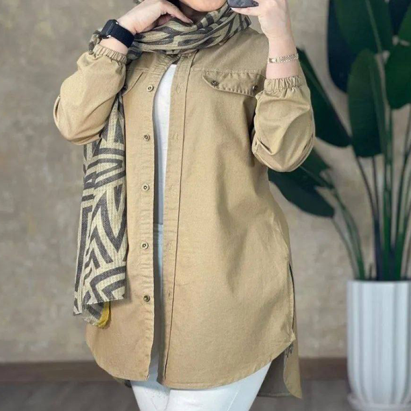 مانتو قواره دار بغل زیپ (پک 6 عددی)