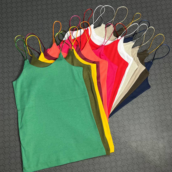 کراپ یقه گرد بندماکارونی (پک 6عددی)