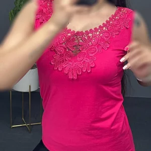 تاپ کتی یقه گیپور (پک 6 عددی)