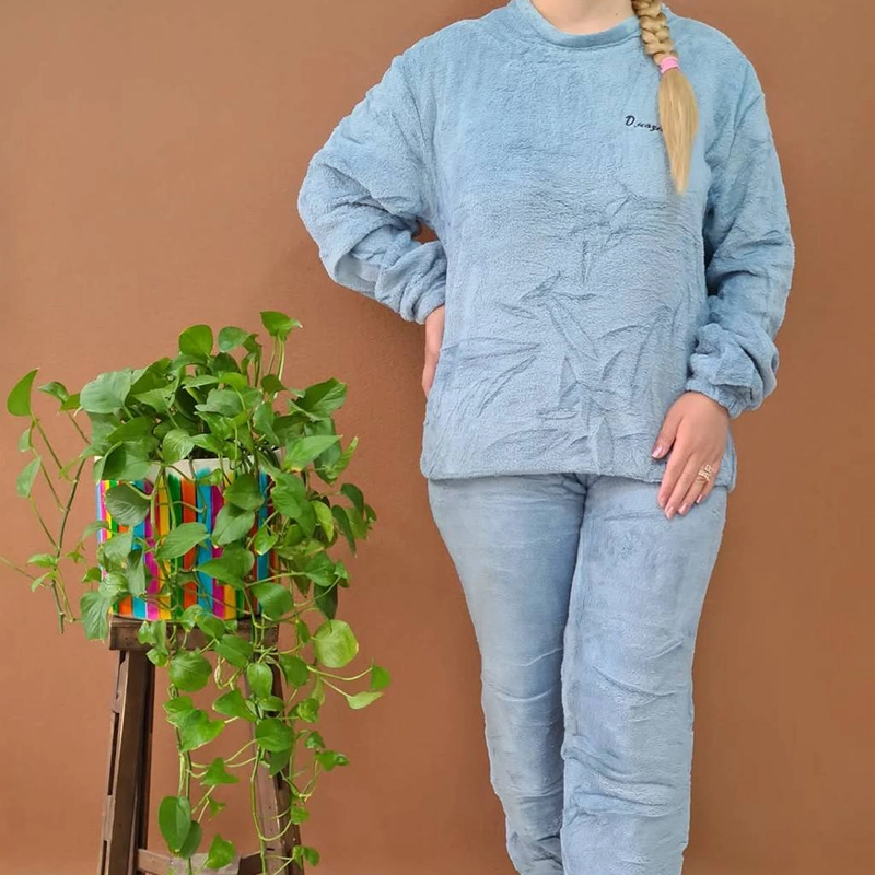 ست بلوز و شلوار تدی (پک 5 عددی)