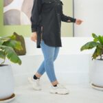 مانتو قواره دار بغل زیپ (پک 4 عددی)