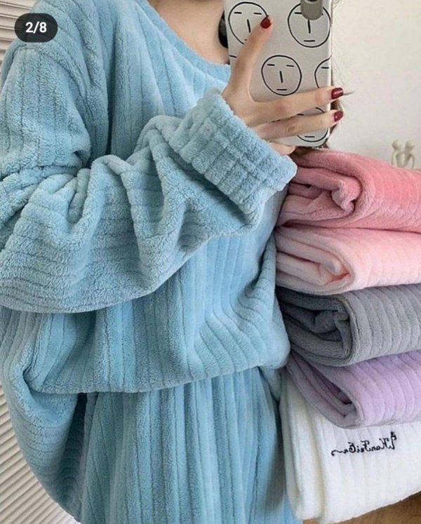 ست حوله ای بلوز و شلوار(پک6 عددی)