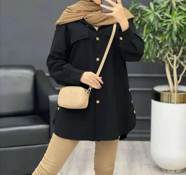 مانتو زیبا بغل دکمه(پک7 عددی)
