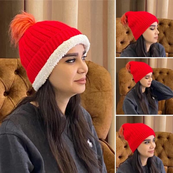 کلاه شیطونی تو خز تک پوم  (پک 6 عددی)