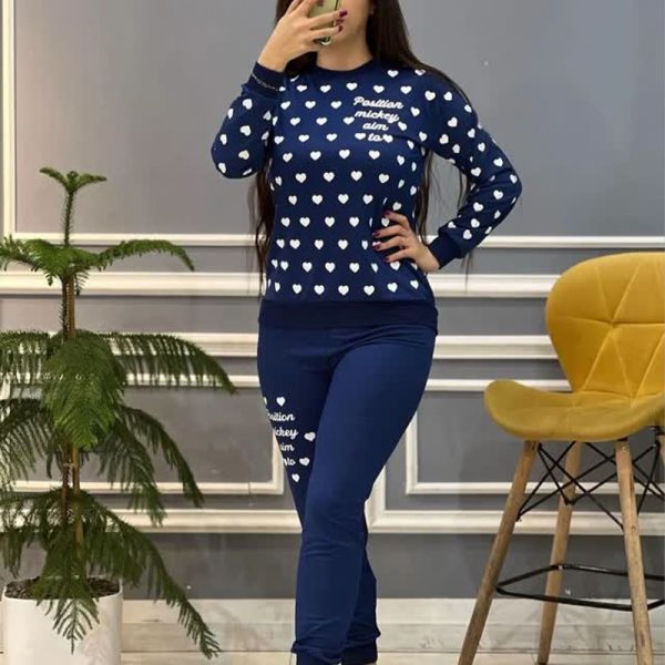 ست بلوز و شلوار قلب (پک 6 عددی)