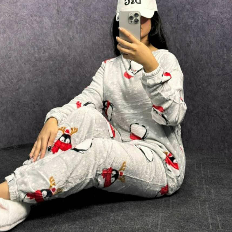 ست بلوز و شلوار تدی استیکری (پک 6 عددی)