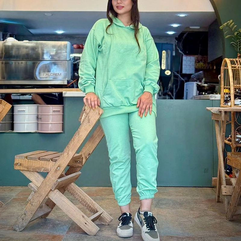 ست هودی شلوار توکرکی ساده (پک 6 عددی)