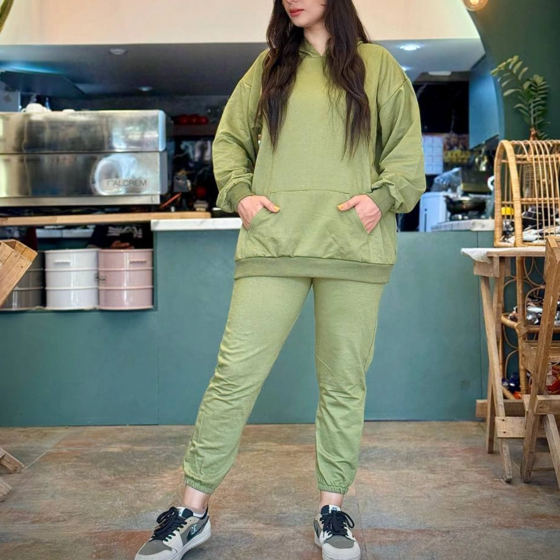 ست هودی شلوار توکرکی ساده (پک 6 عددی)