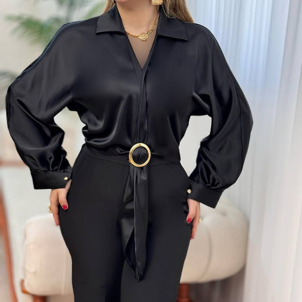 شومیز ساتن حلقه ای (پک 5 عددی)